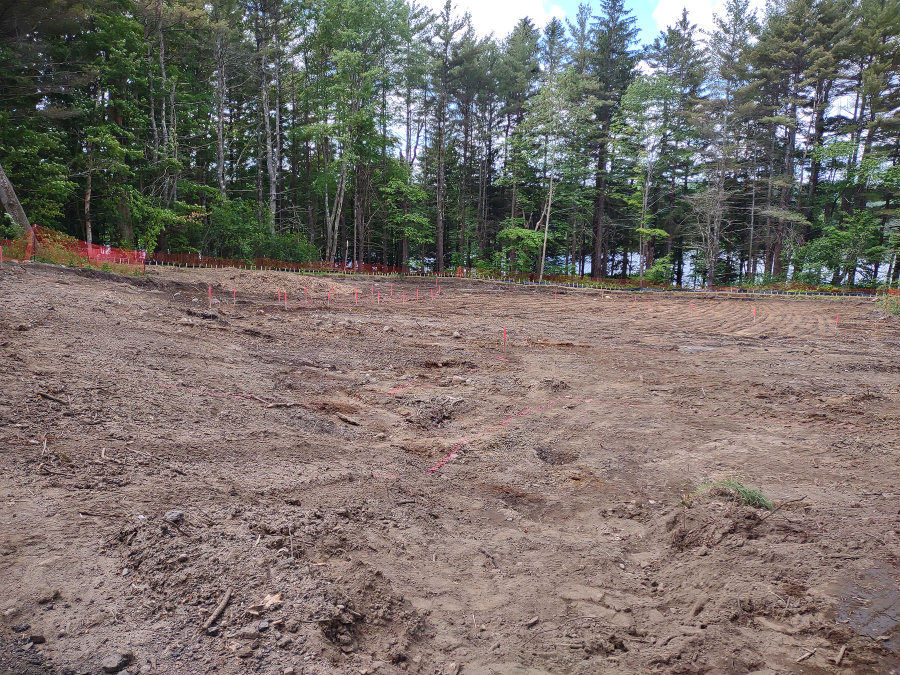 Amphitheater ground-breaking ceremony cleared space